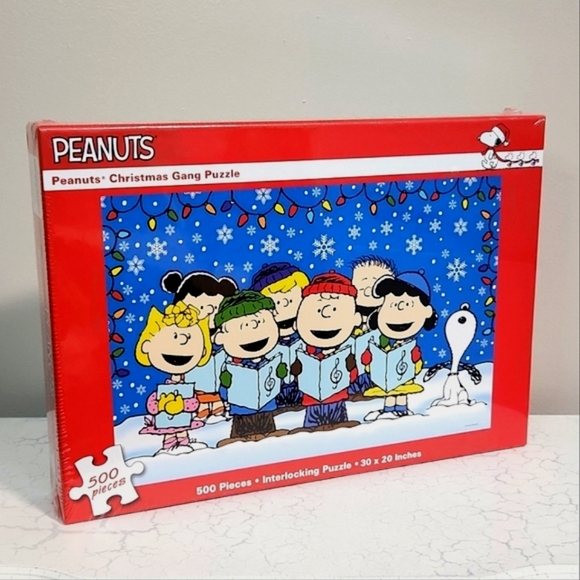 🔥FINAL💲⬇️🎄Peanuts Christmas Gang Puzzle, 500 PCS ~ NWT - Picture 3 of 9